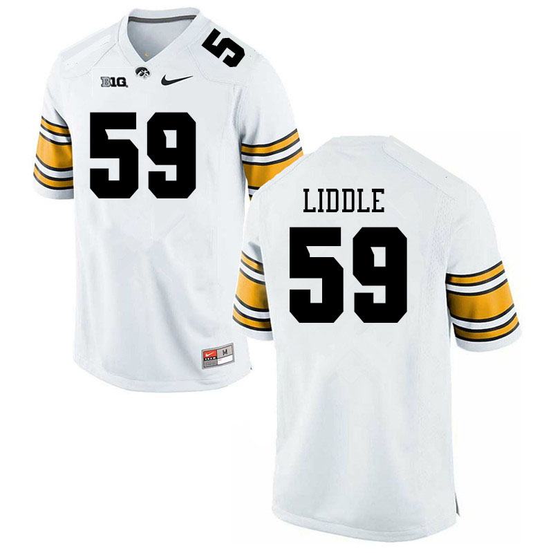 Men #59 Griffin Liddle Iowa Hawkeyes College Football Jerseys Sale-White